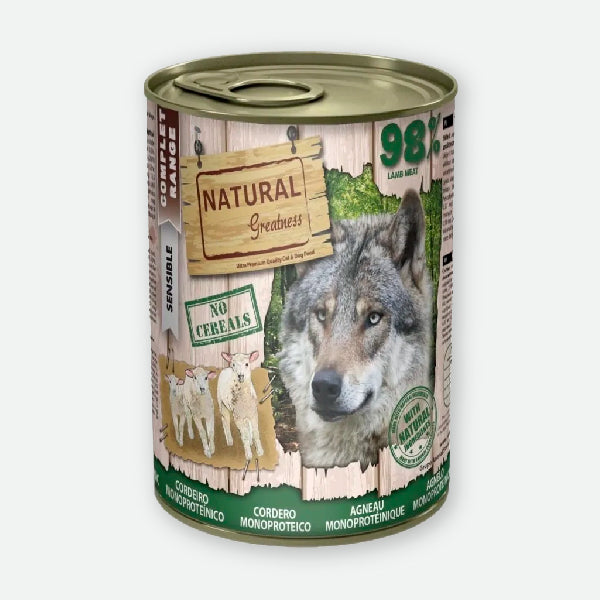 Natural Greatness Cordero monoprotéico - 400 gr.
