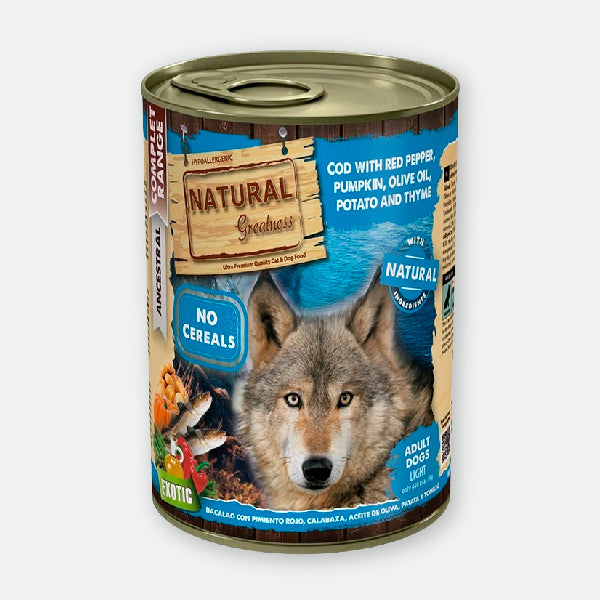 Natural Greatness Bacalao con pimiento rojo y calabaza - 400 gr.