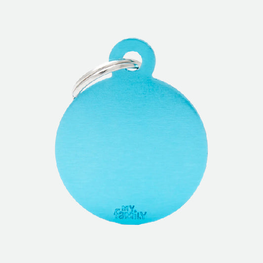 Placa identificativa Myfamily Light Blue Big Circle