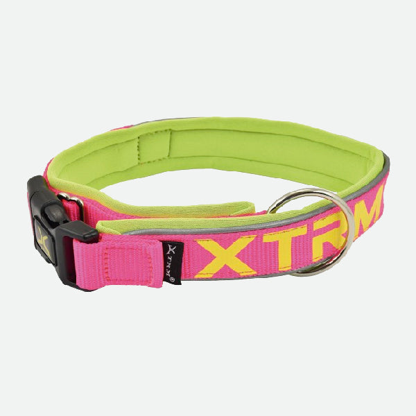 Collar X-TRM Cronos Neon Flash - Fucsia y lima