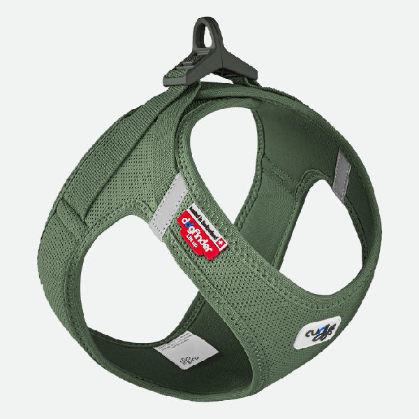 Curli Air Mesh Clasp Harness - Dark Green