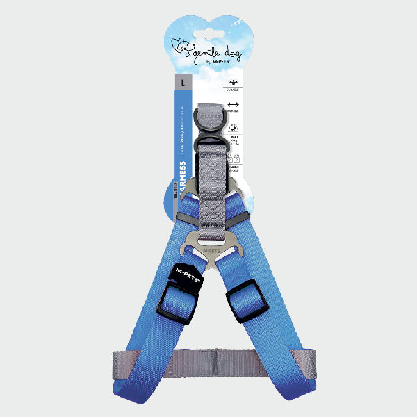 M-PETS GENTLE DOG Arnés triangular acolchado  - Azul