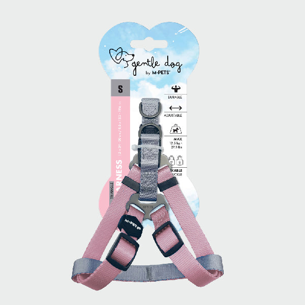 M-PETS GENTLE DOG Arnés triangular acolchado  - Rosa