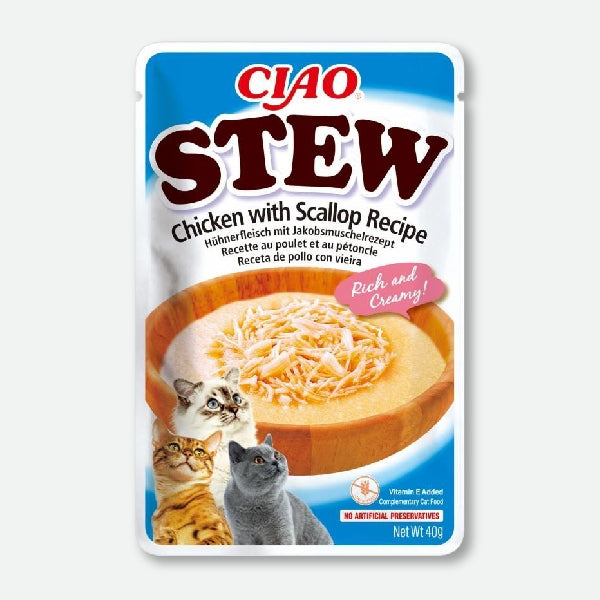 Ciao Stew Guiso con pollo y vieira - 40 gr.