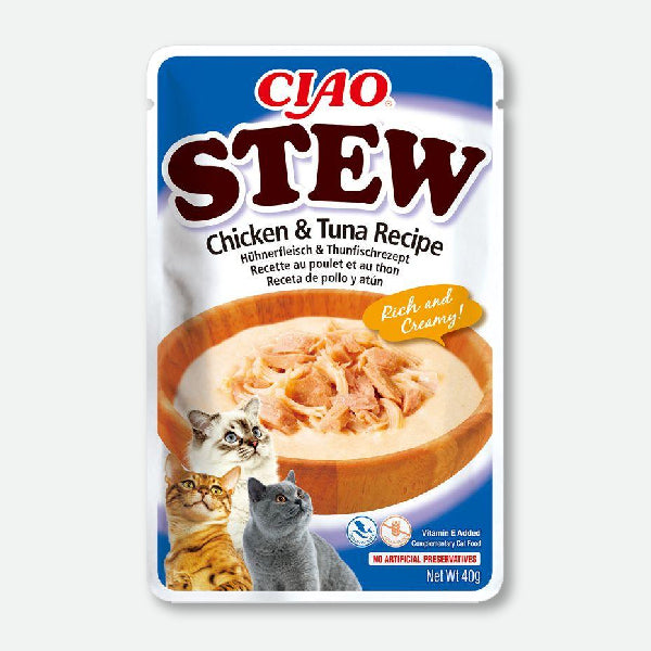 Ciao Stew Guiso con pollo y atún - 40 gr.