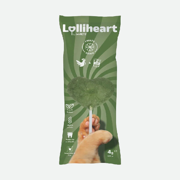 M-PETS Lolliheart de pollo y catnip 4 g