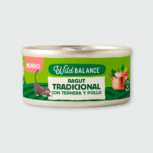 Wild Balance Ragut tradicional de ternera y pollo - 80 gr.