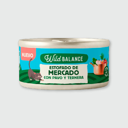 Wild Balance Estofado de mercado con pavo y ternera - 80 gr.