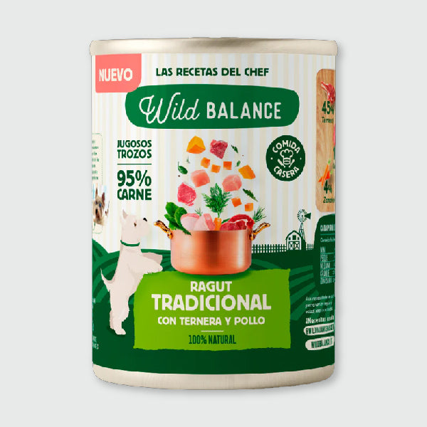 Wild Balance Ragut tradicional de ternera y pollo - 400 gr.