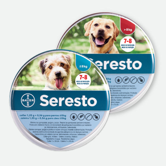 Seresto - Collar antiparásitos para perros - Snackbar Vidanimal
